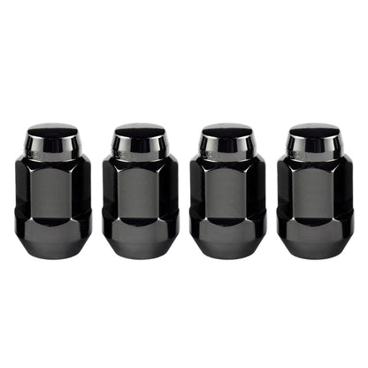 McGard Hex Lug Nut (Cone Seat Bulge Style) 1/2-20 / 3/4 Hex / 1.45in. Length (4-pack) - Black.