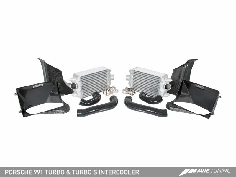 AWE Tuning Porsche 991 (991.2) Turbo/Turbo S Performance Intercooler Kit.