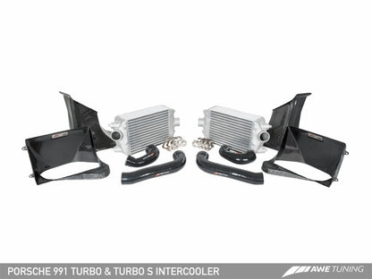 AWE Tuning Porsche 991 (991.2) Turbo/Turbo S Performance Intercooler Kit.