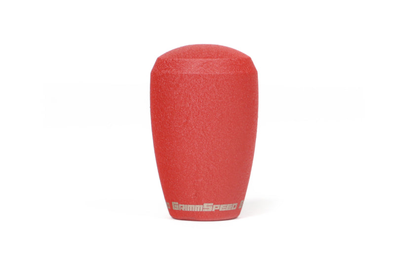 GrimmSpeed Shift Knob Stainless Steel - Subaru 5 Speed and 6 Speed Manual Transmission - Red.