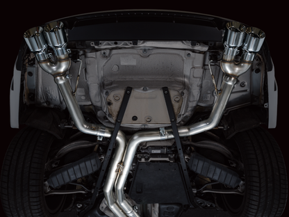 AWE Tuning Touring Catback Exhaust - Diamond Black Tips | 3020-42101