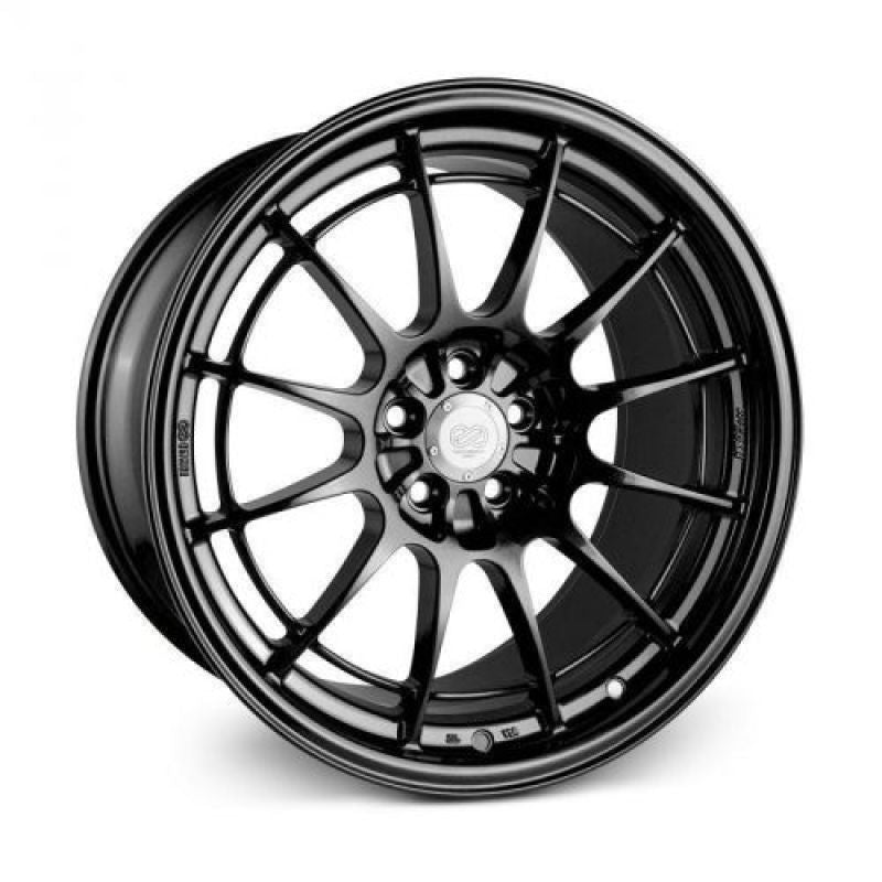 Enkei NT03+M 18x9.5 5x114.3 40mm Offset Gloss Black Wheel.