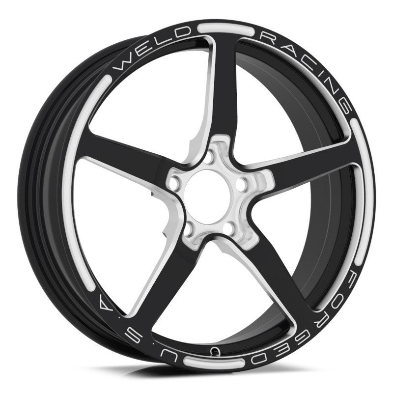 Weld Alumastar 1-Piece 18x6 / 5x115 BP / 2.7in. BS Black Wheel - Non-Beadlock.