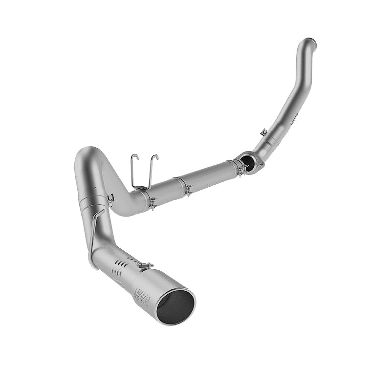 MBRP 08-10 Ford 6.4L F250/350/450 4 inch Filter Back Single Side Exit Aluminum and Down Pipe.