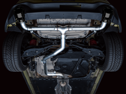 AWE Tuning Track Catback Edition Exhaust - Diamond Black Tips | 3020-33658