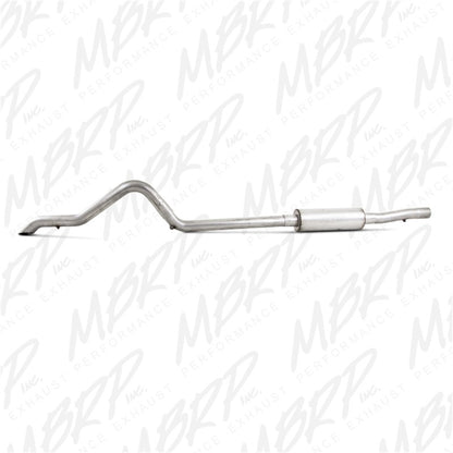 MBRP 2007-2009 Jeep Wrangler (JK) 3.8L V6 4 dr Off-Road Tail Pipe Muffler before Axle.