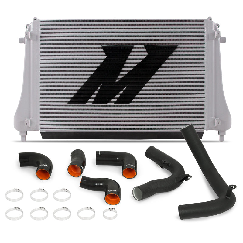 Mishimoto 2015+ VW MK7 Golf TSI / GTI / R Performance Intercooler Kit w/ Pipes (Black).