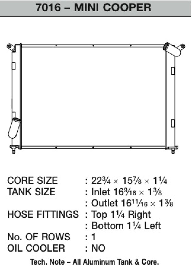 CSF 02-06 Mini Cooper S Radiator.