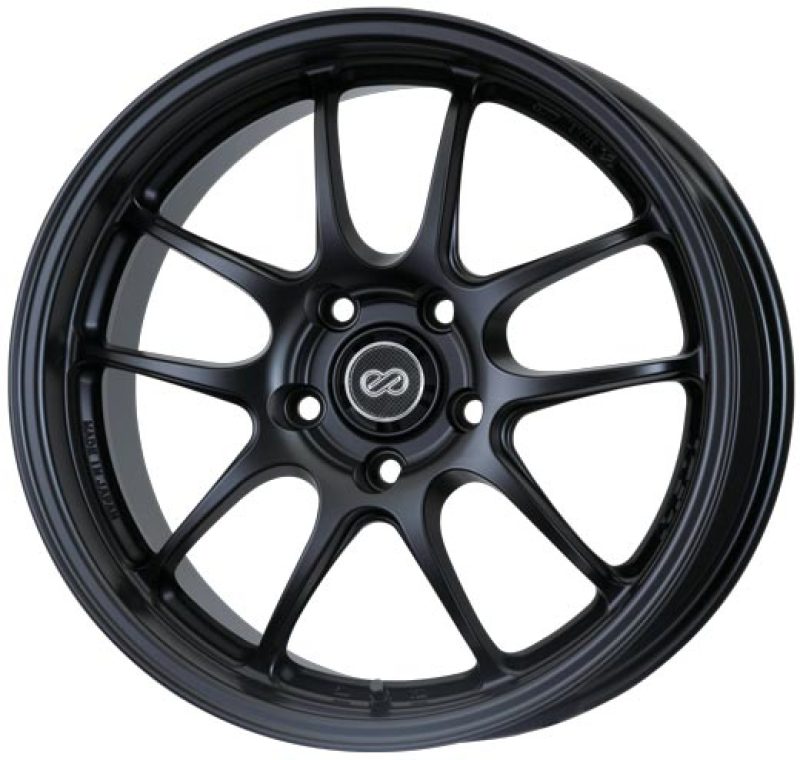 Enkei PF01 18x10.5 5x114.3 15mm Offset 75mm Bore Black Wheel **Special Order**.