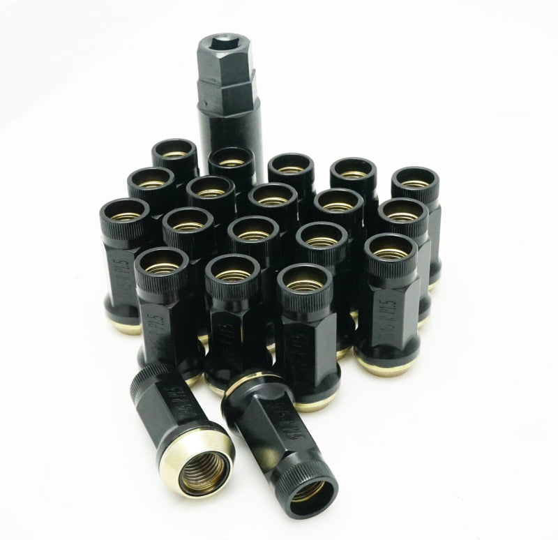 Wheel Mate Muteki SR45R Lug Nut Kit 12x1.25 - Black.
