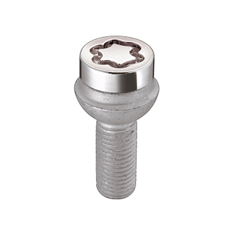 McGard Wheel Lock Bolt Set - 4pk. (Radius Seat) M14X1.5 / 17mm Hex / 26.7mm Shank Length - Chrome.