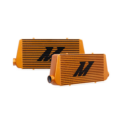 Mishimoto Universal Gold R Line Intercooler Overall Size: 31x12x4 Core Size: 24x12x4 Inlet / Outlet.