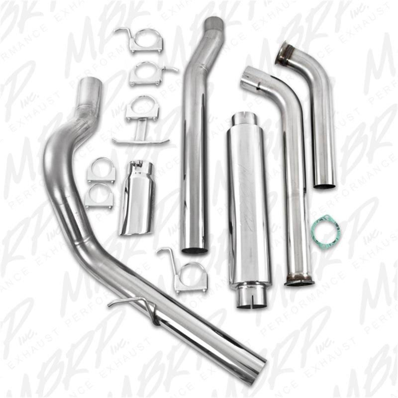 MBRP 2003-2007 Ford F-250/350 6.0L EC/CC Turbo Back Single Side (Stock Cat).