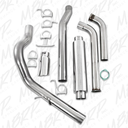 MBRP 2003-2007 Ford F-250/350 6.0L EC/CC Turbo Back Single Side (Stock Cat).
