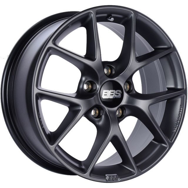 BBS SR 18x8 5x130 ET50 CB71.6 Satin Grey Wheel.