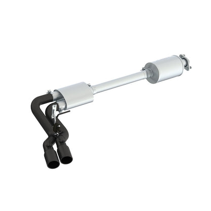 MBRP 15-20 Ford F150 Pre-Axle 4in OD Tips Dual Outlet 3in Black Coated Cat Back Exhaust.