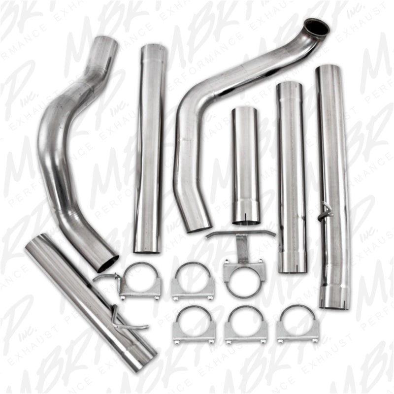 MBRP 1999-2003 Ford F-250/350 7.3L 4in Turbo Back Single No Muffler T409 SLM Series Exhaust System.