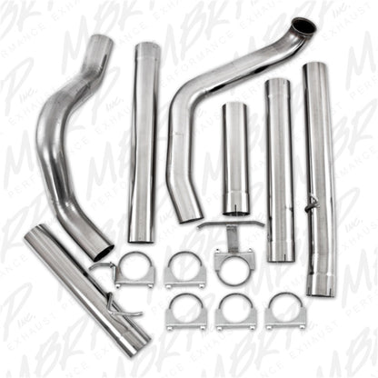 MBRP 1999-2003 Ford F-250/350 7.3L 4in Turbo Back Single No Muffler T409 SLM Series Exhaust System.