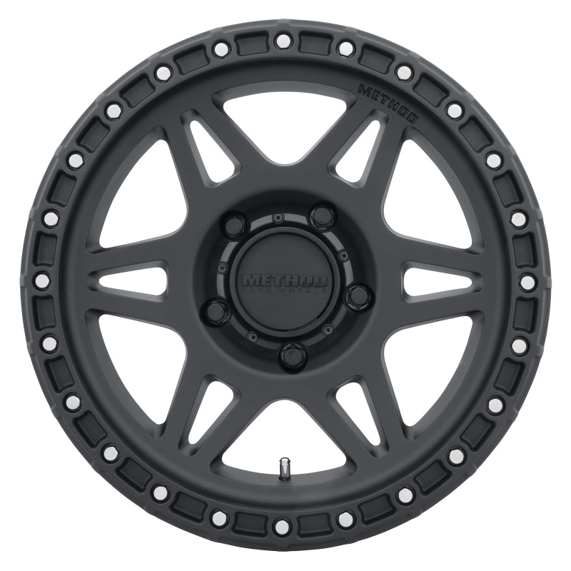 Method MR312 17x9 -12mm Offset 5x5 71.5mm CB Matte Black Wheel.