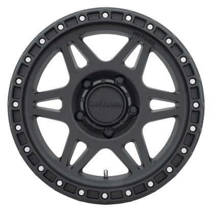 Method MR312 17x9 -12mm Offset 5x5 71.5mm CB Matte Black Wheel.