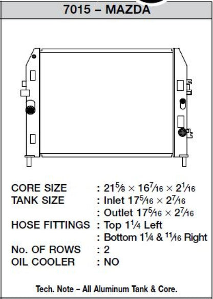 CSF 06-12 Mazda Miata Radiator.
