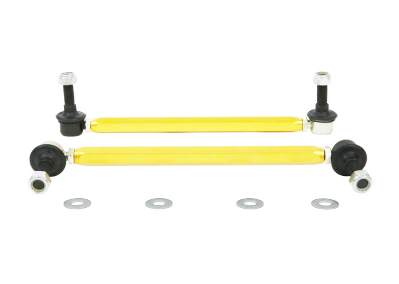 Whiteline 18-19 Kia Stinger Front Sway Bar Link Assembly Heavy Duty Adjustable Steel Ball.