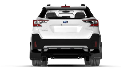 Rally Armor 20+ Subaru Outback UR Black Mud Flap w/ Grey Logo.