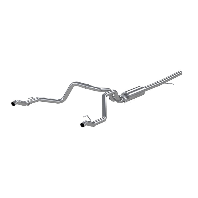 MBRP 2019 Chevrolet Silverado 1500 4.3L/5.3L 2.5in Cat Back Dual Rear Exit - T409.