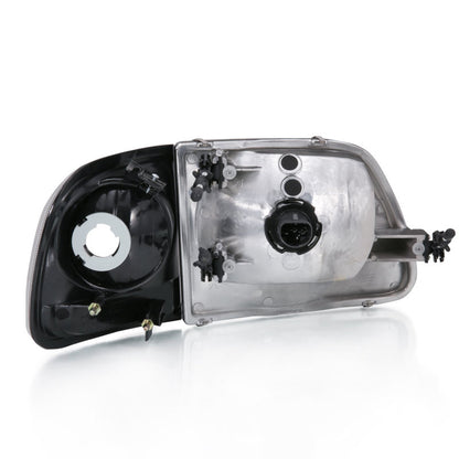 ANZO 1997-2003 Ford F-150 Crystal Headlight G2 Clear With Parking Light.