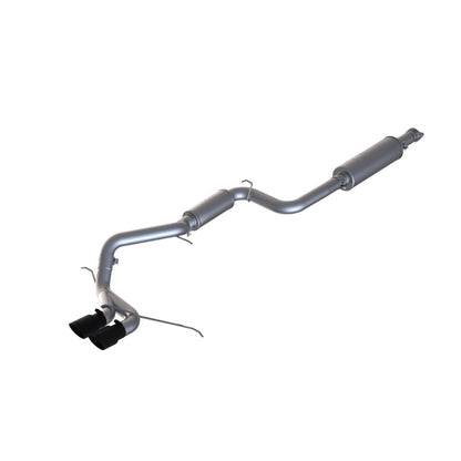 MBRP 13-17 Ford Focus ST 2.0L EcoBoost Dual Center Outlet T409 3in Cat Back w/ Black Tips.