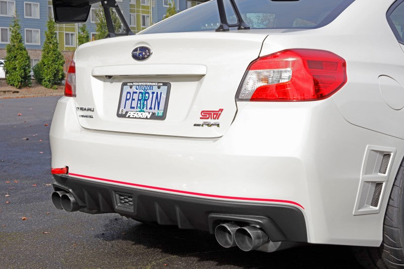 Perrin 15-19 Subaru WRX/STI Tow Hook Kit (Rear) - Red.