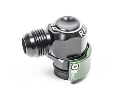 Radium V2 Quick Connect 19mm Male to 10AN Male 90 Degree.