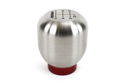 Perrin 17-18 Honda Civic Brushed Stainless Steel Large Shift Knob - 6 Speed.