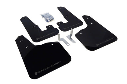 Rally Armor 2010+ Subaru Legacy UR Black Mud Flap w/ Grey Logo.