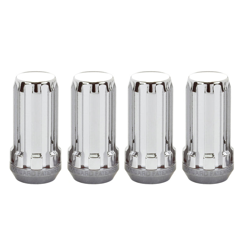 McGard SplineDrive Lug Nut (Cone Seat) M14X1.5 / 1.935in. Length (4-Pack) - Chrome (Req. Tool).