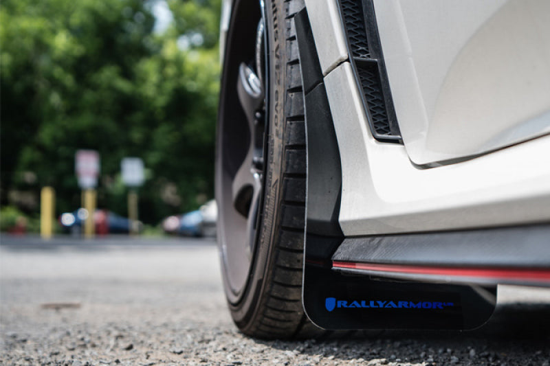 Rally Armor 17-18 Honda Civic Type R (Type R Only) UR Black Mud Flap w/ Dark Grey Logo.