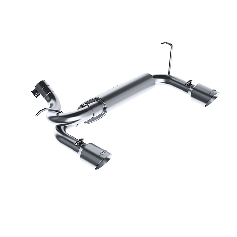 MBRP 07-14 Jeep Wrangler/Rubicon 3.6L/3.8L V6 Axle-Back Dual Rear Exit Aluminum Performance Exhuast.
