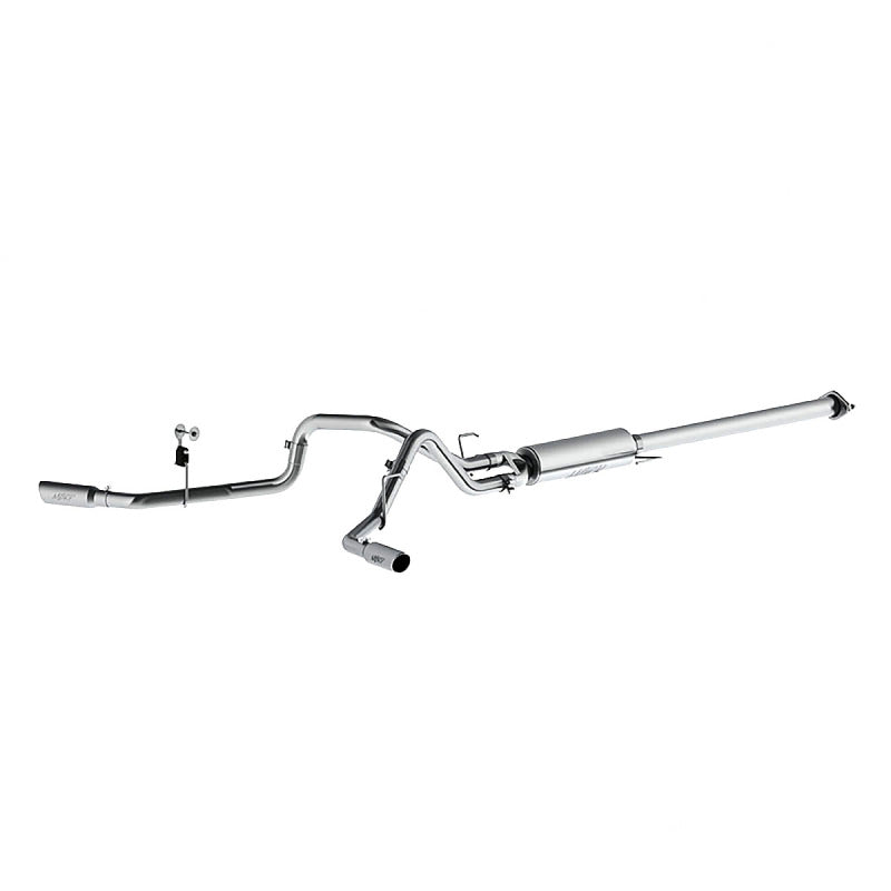 MBRP 2015 Ford F-150 2.7L / 3.5L EcoBoost 2.5in Cat Back Dual Side Split Alum Exhaust System.