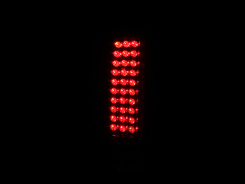 ANZO 2007-2013 Chevrolet Silverado 1500 LED Taillights Black.