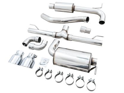 AWE Tuning Touring Catback Exhaust - Chrome Tips | 3015-32658
