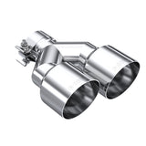 MBRP Universal T304 SS Dual Tip 4in OD/2.5in Inlet.
