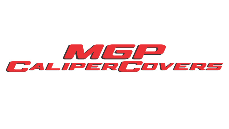MGP 4 Caliper Covers Engraved Front & Rear No bolts/Sport Yellow finish black ch