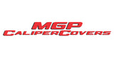MGP 4 Caliper Covers Engraved Front & Rear Edge Black finish silver ch