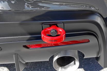 Perrin 2020 Toyota Supra Tow Hook Kit (Rear) - Red.