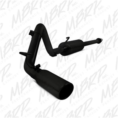 MBRP 09-14 Toyota Tacoma 4.0L EC/CC Cat-Back Single Exit AL - Black.