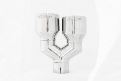 MBRP Universal T304 SS Dual Tip 4in OD/2.5in Inlet.