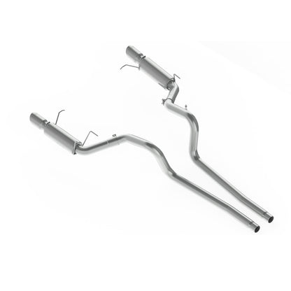 MBRP 11-14 Ford Mustang GT 5.0L Dual Split Rear Race Version T409 3in Cat Back Exhaust System.