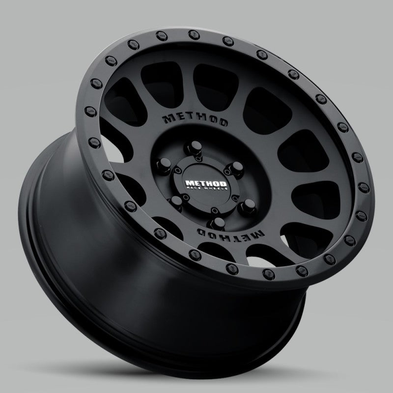 Method MR305 NV 17x8.5 0mm Offset 5x5 94mm CB Double Black Wheel.