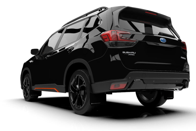 Rally Armor 2019 Subaru Forester UR Black Mud Flap w/ Grey Logo.