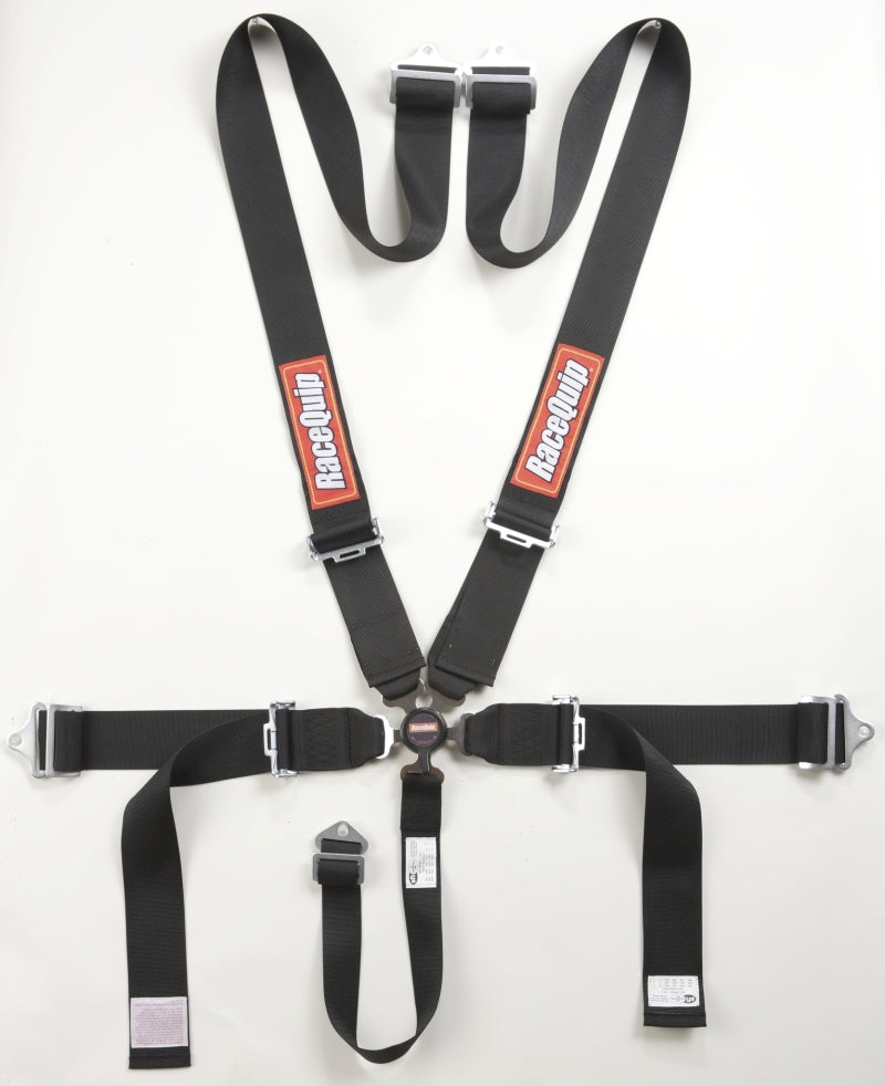 RaceQuip Black SFI CAMLOCK 5pt PD Lap Seat Belt.